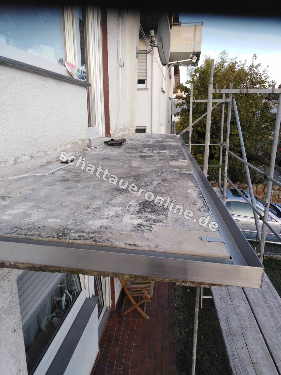 Утепление балкона в Майнце наполнителем жидким пластиком и натуральным камнем - фото проекта 065