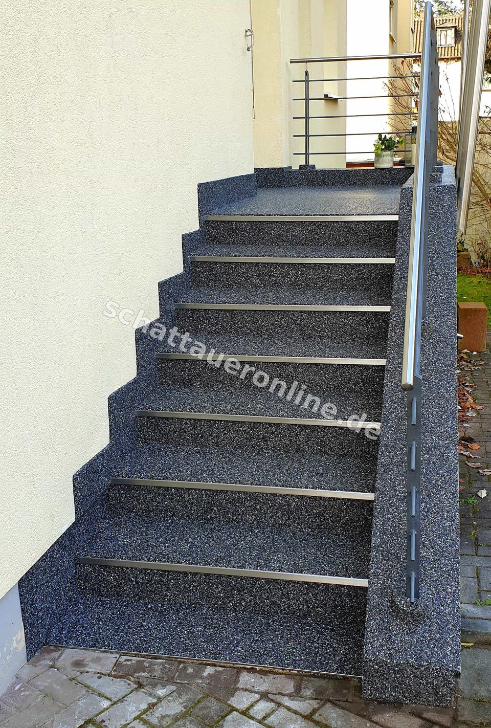 Заполнение ступеней натуральным камнем для безопасных зон ступеней - изображение проекта 013