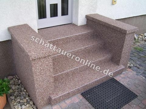 Заполнение ступеней натуральным камнем для безопасных зон ступеней - изображение проекта 056