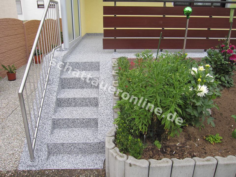 Заполнение ступеней натуральным камнем для безопасных зон ступеней - изображение проекта 035